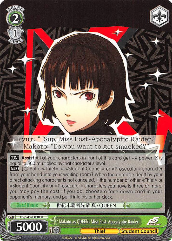 Makoto as QUEEN: Miss Post-Apocalyptic Raider