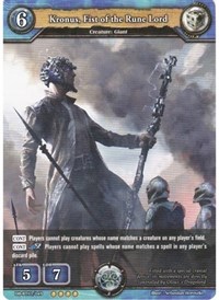 Kronus, Fist of the Rune Lord - Dragoborne Gears of Apocalypse trading card