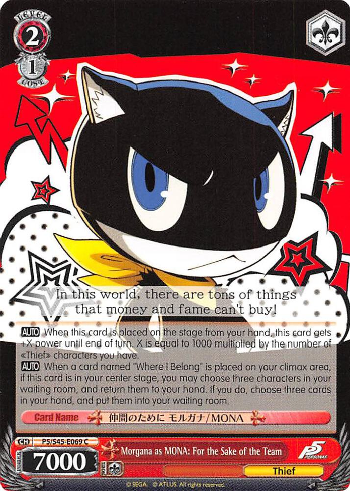 Morgana as MONA: For the Sake of the Team