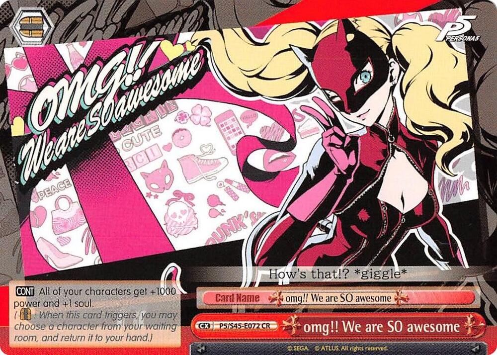 omg!! We are SO awesome - Persona 5 - Weiss Schwarz - TCGplayer.com