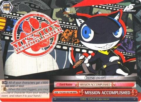MISSION ACCOMPLISHED (RRR)
