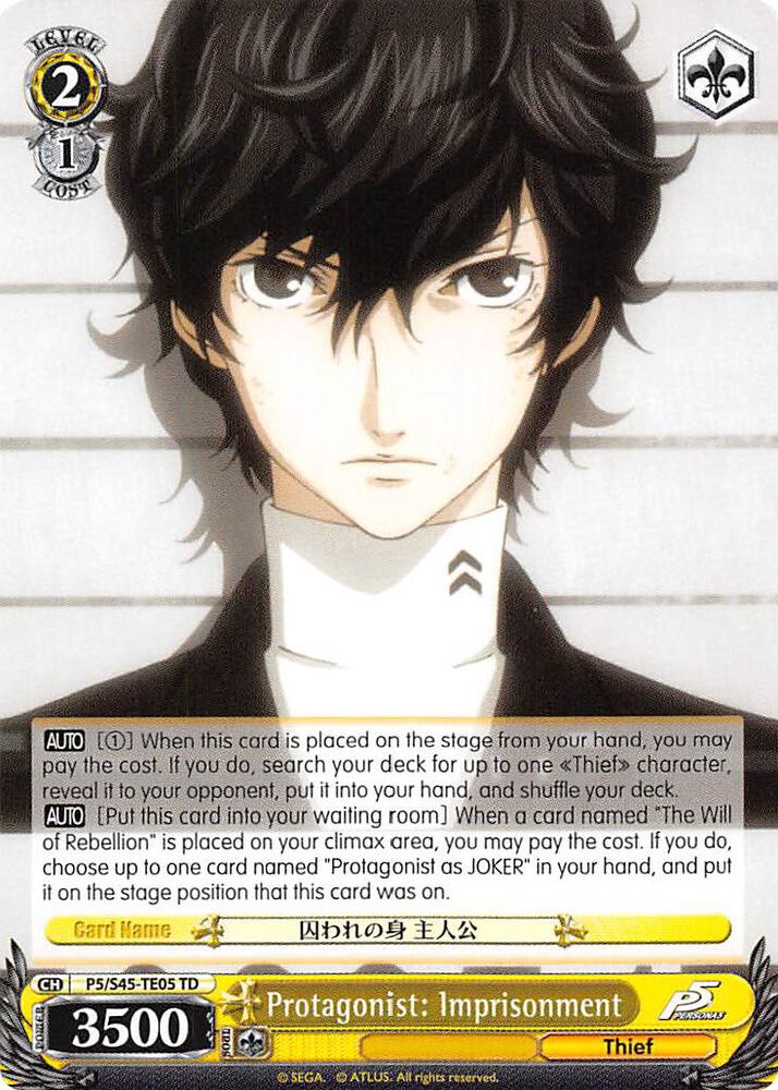 Protagonist: Imprisonment