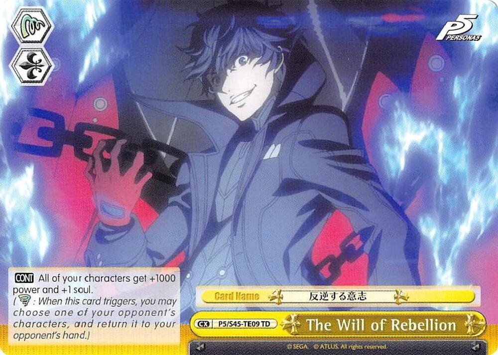 The Will of Rebellion - Persona 5 - Weiss Schwarz - TCGplayer.com