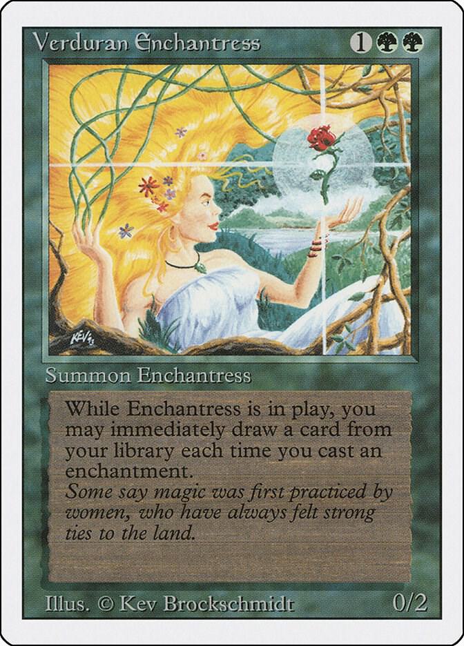 Verduran Enchantress [Revised Edition] Damaged