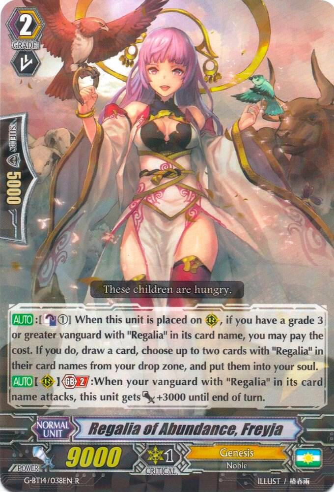 Regalia of Abundance, Freyja