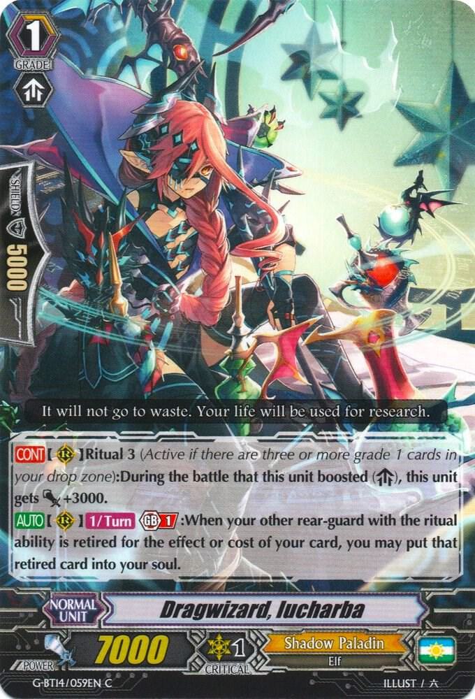 Dragwizard, Iucharba