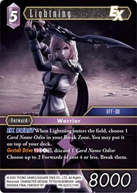 Final Fantasy Trading Card Game FFTCG Promo Lightning PR-003 Unplayed NM