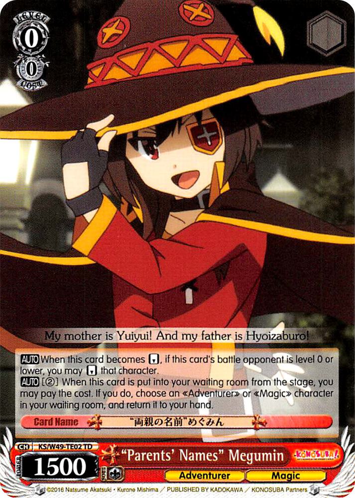 "Parents' Names" Megumin