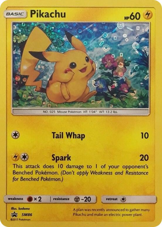 Pikachu - SM86 (General Mills Promo) SM86 from Miscellaneous Cards & Products