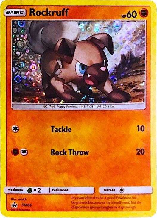 Rockruff - SM06 (General Mills Promo) SM06 from Miscellaneous Cards & Products