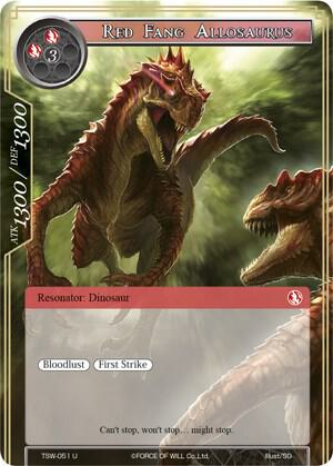Red Fang Allosaurus