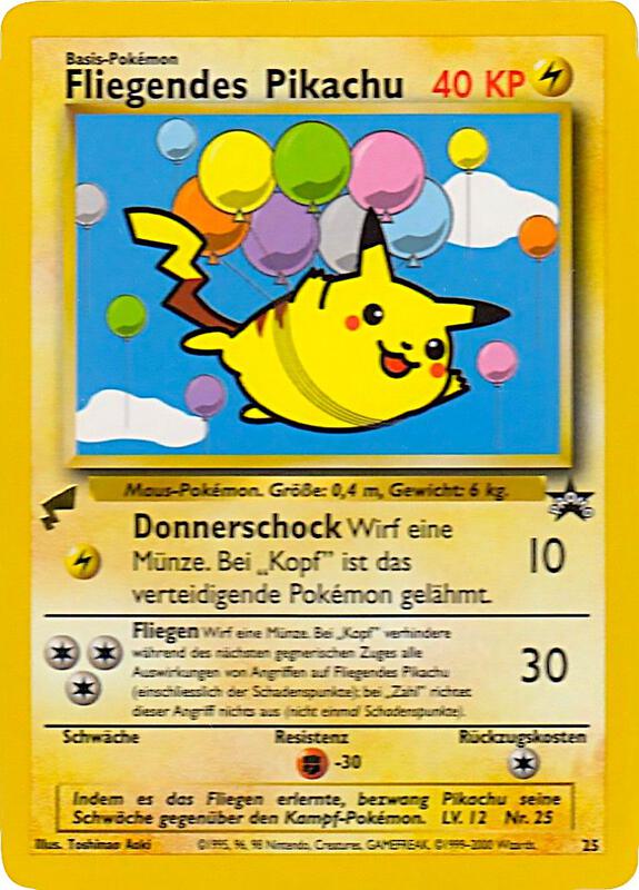 Pikachu (Flying) 25 from Pikachu World Collection Promos