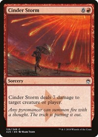 Cinder Storm - Masters 25 - Magic: The Gathering card