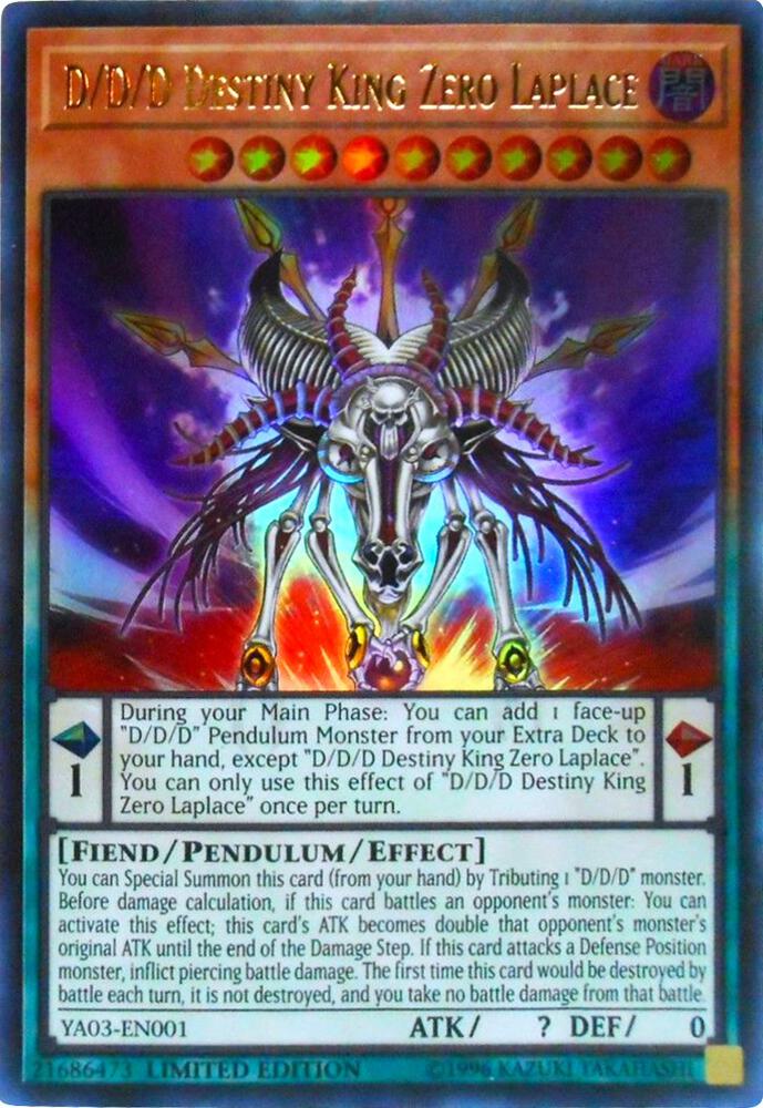 D/D/D Destiny King Zero Laplace - Yu-Gi-Oh! ARC-V Promo Cards