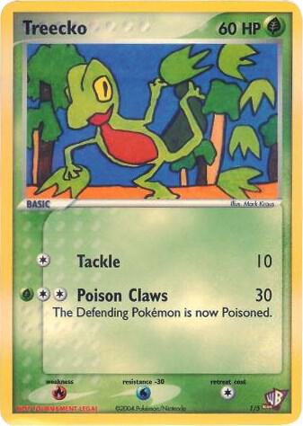 Treecko 001/005 from Kids WB Promos