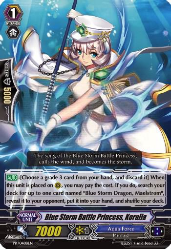 Blue Storm Battle Princess, Koralia - PR/0408EN