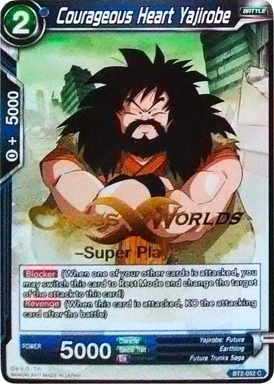 Courageous Heart Yajirobe (Super Player Stamped) #BT2-052 — Tournament Promotion Cards