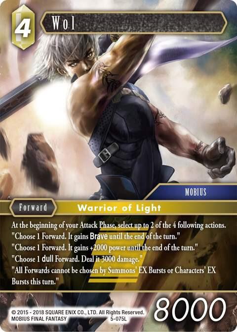 Wol (Legend) - Opus V - Final Fantasy TCG - TCGplayer.com