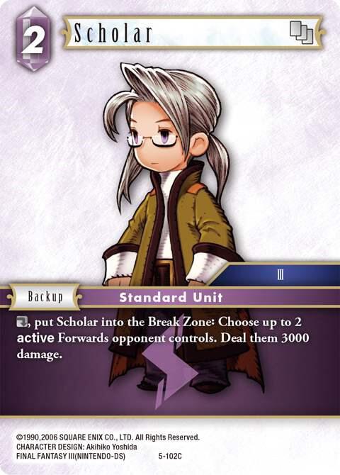 Scholar (Luneth) (Opus V) — Final Fantasy TCG card