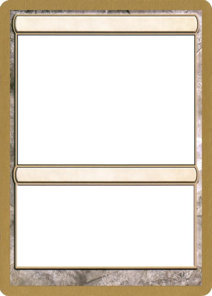 2004 World Championship Blank Card - World Championship Decks