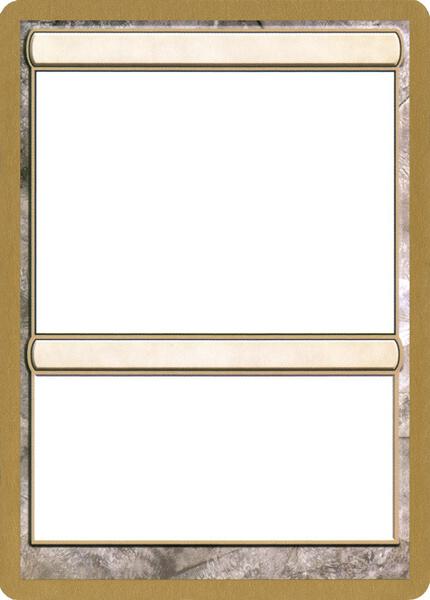 2004 World Championship Blank Card - World Championship Decks