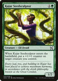 Kujar Seedsculptor - Duel Decks: Elves vs. Inventors - Magic: The Gathering card