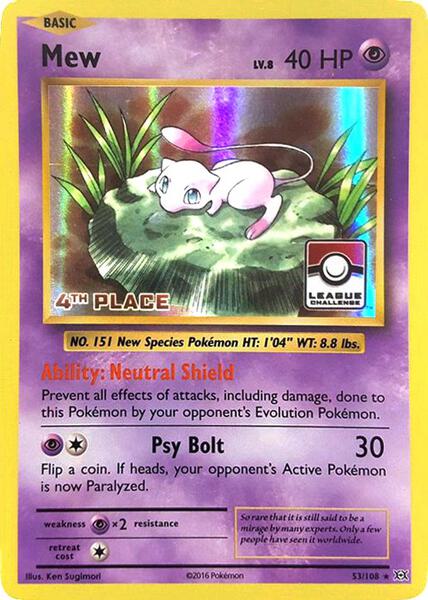 Mew - 53/108 (League Challenge) [4th Place]