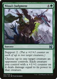 Nissa's Judgment (Duel Decks: Elves vs. Inventors)