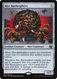 Myr Battlesphere - Duel Decks: Elves vs. Inventors - Magic: The Gathering card