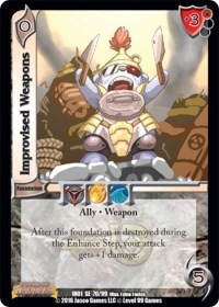 Improvised Weapons - UniVersus World of Indines trading card