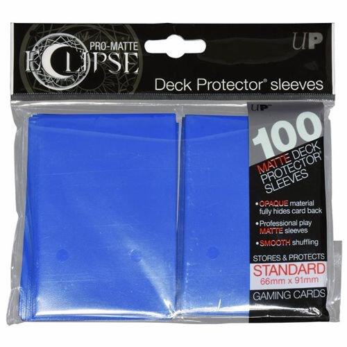 opaque card sleeves Ultra Pro Eclipse Gloss Sky Blue Deck Protector 105CT COLLECTION REALM Each pack comes with 100 sleeves. Ultra Pro Eclipse PRO-Matte Standard