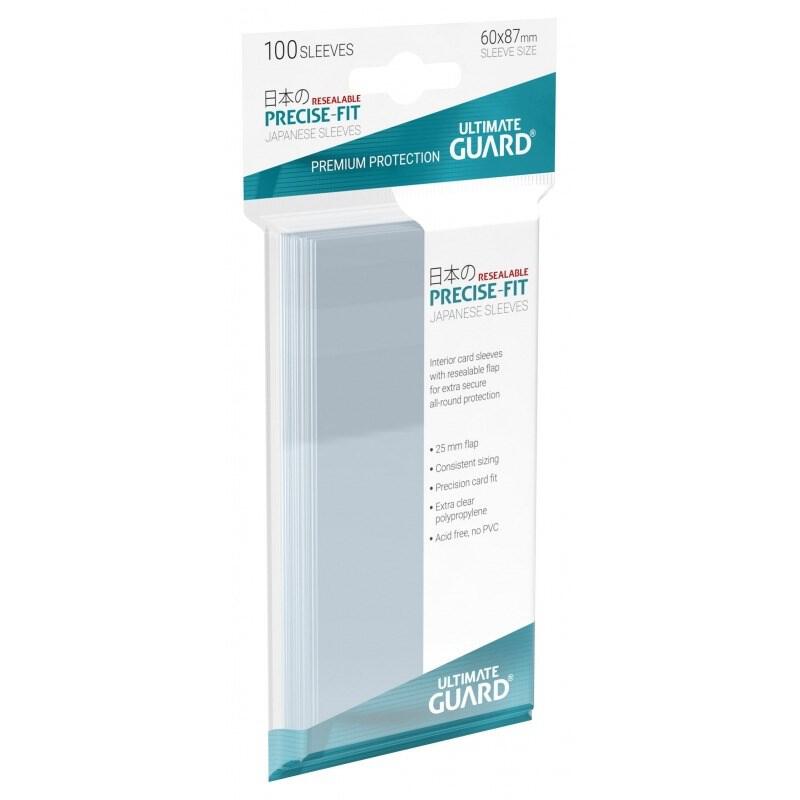 Ultimate Guard Precise-Fit Sleeves Japanese Size (100) - Resealable Ultimate Guard Precise-Fit Sleeves Japanese Size (100) - Resealable