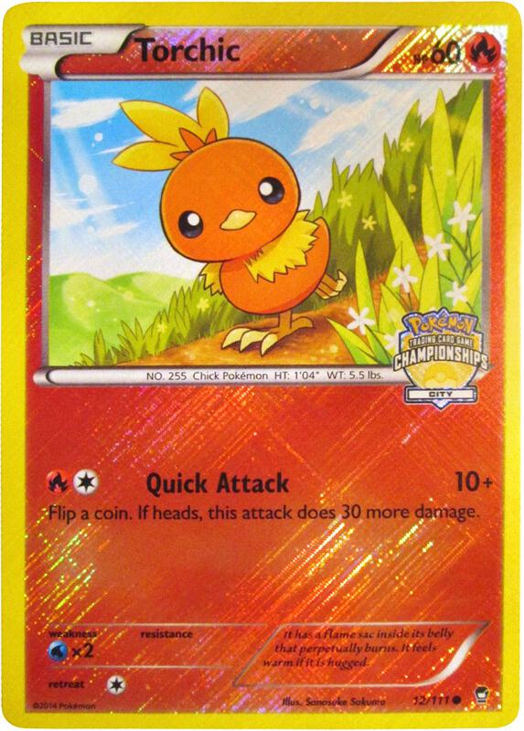 Torchic - 12/111 (City Championships) 012/111 from League & Championship Cards