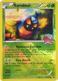 Karrablast - 8/101 (Championship Series) [Staff] #008/101 from League & Championship Cards Pokemon card image