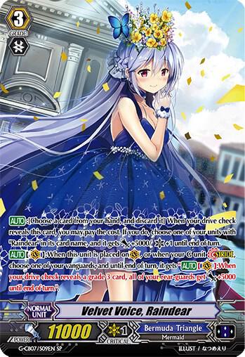 Velvet Voice, Raindear (SP) - G-CB07: Divas' Festa - Cardfight