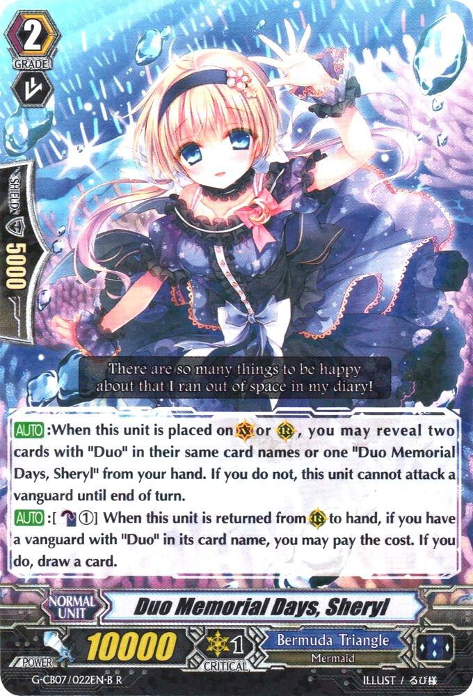 Duo Memorial Days, Sheryl (Black)