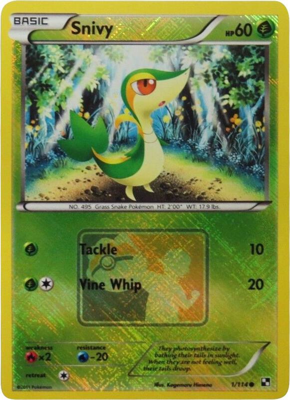 Snivy - 1/114 (League Promo) 001/114 from League & Championship Cards