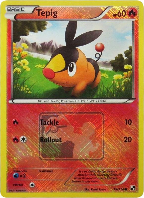 Tepig - 15/114 (League Promo) 015/114 from League & Championship Cards