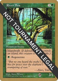 River Boa - 1997 Svend Geertsen (VIS) (SB) - World Championship Decks - Magic: The Gathering card