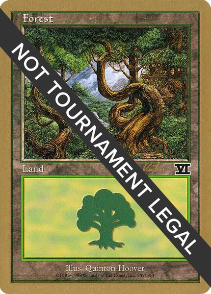Forest (347) - 2000 Janosch Kuhn (6ED) - World Championship Decks