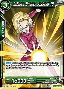 Infinite Energy Android 18 #TB1-055 — Tournament of Power