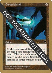 Cursed Scroll - 1999 Matt Linde (TMP) - World Championship Decks - Magic: The Gathering card