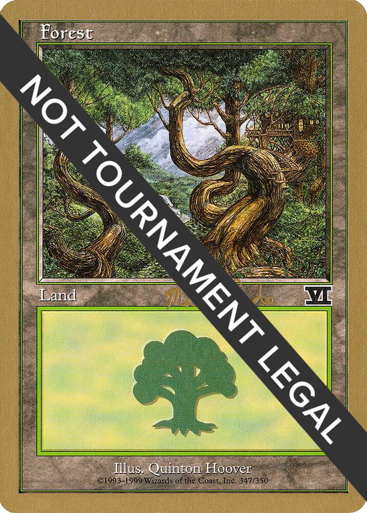 Forest (347) - 1999 Matt Linde (6ED) - World Championship Decks