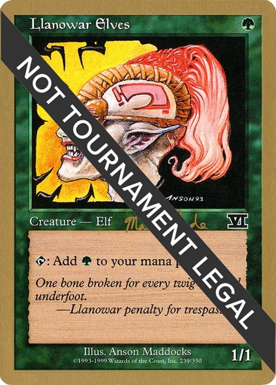 Llanowar Elves - 1999 Matt Linde (6ED)