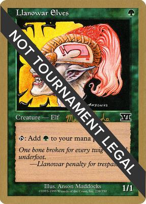 Llanowar Elves - 1999 Matt Linde