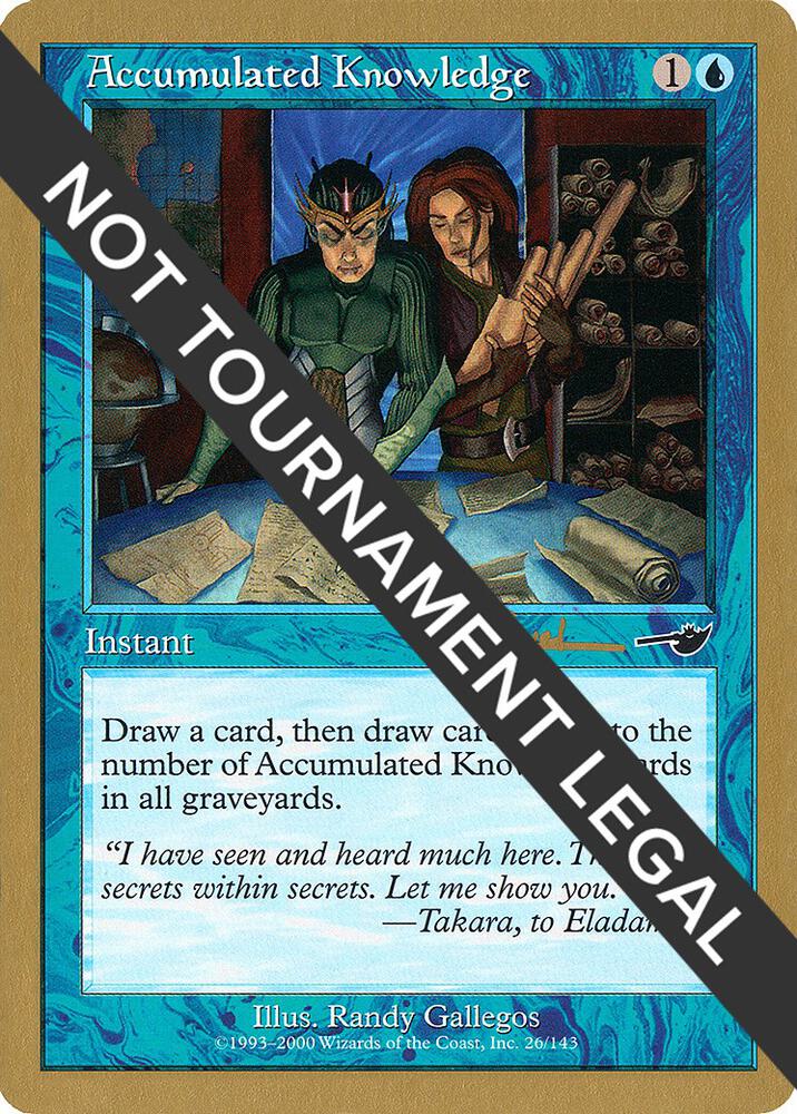 Accumulated Knowledge - 2001 Antoine Ruel (NMS)