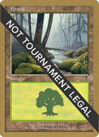 Forest (328) - 2001 Jan Tomcani (7ED) - World Championship Decks - Magic: The Gathering card