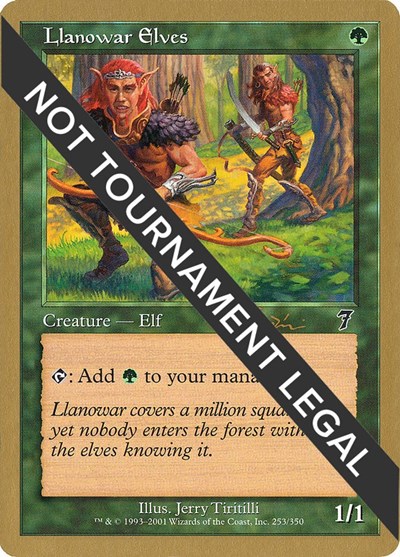 Llanowar Elves - 2001 Jan Tomcani (7ED)