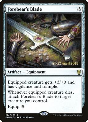 Forebear's Blade #214 – Prerelease Cards (Rare)