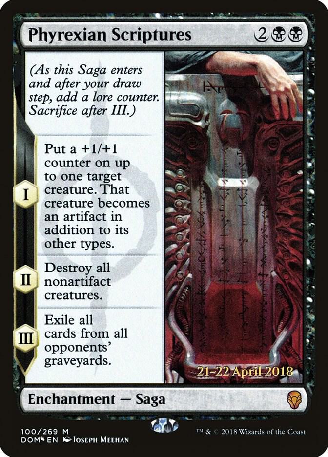 Phyrexian Scriptures #100s — Dominaria Promos